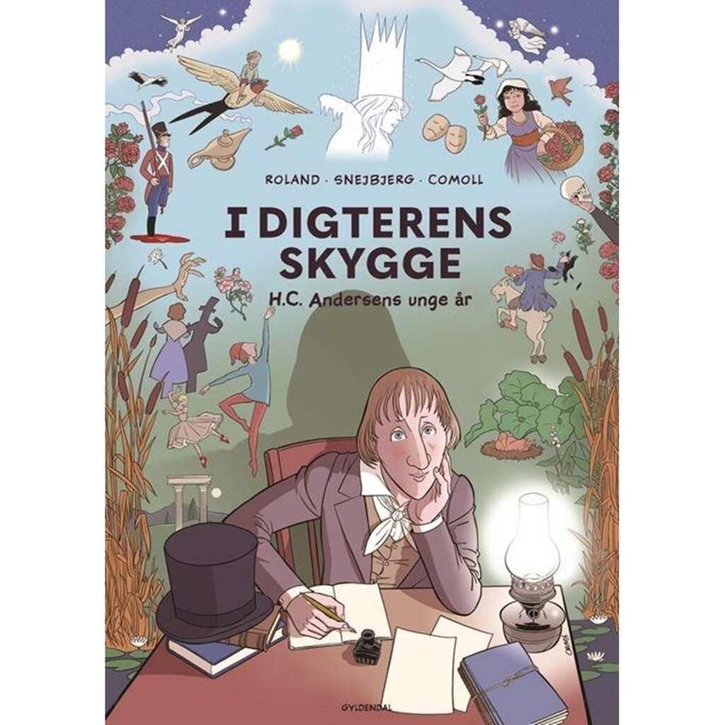 I digterens skygge - H.C. Andersens unge år - Tegneserier - Hardcover