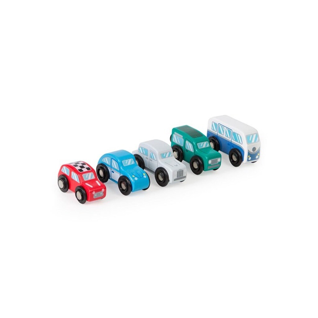 Tidlo Wooden Retro Cars Set of 5