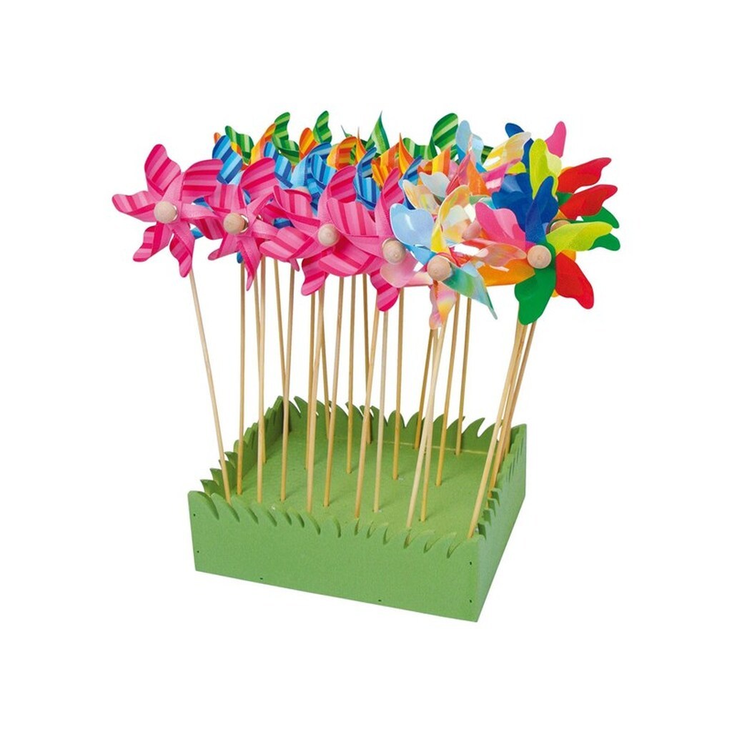Small Foot - Windmill with Wooden Stick 28cm 24 pcs.