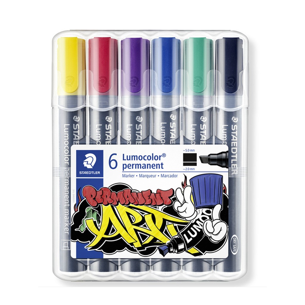 Staedtler Lumocolor Marker Permanent 6 ass.