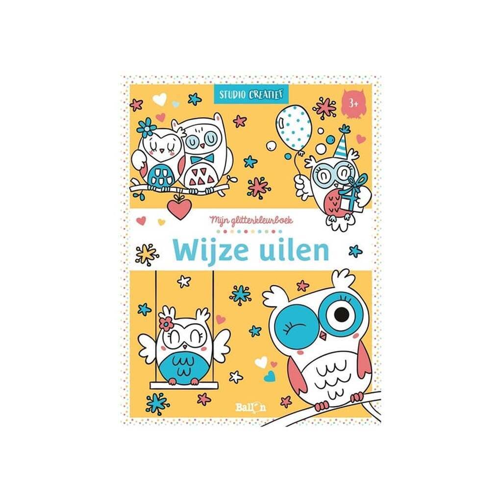 Wins Holland My Glitter Coloring Book Wise Owls