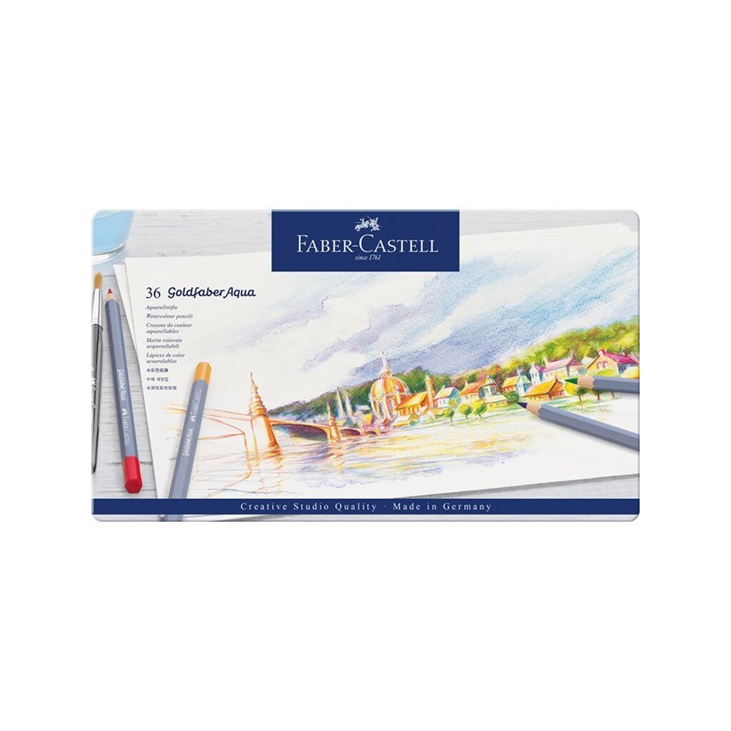 Faber-Castell Goldfaber akvarel tin 36 ass