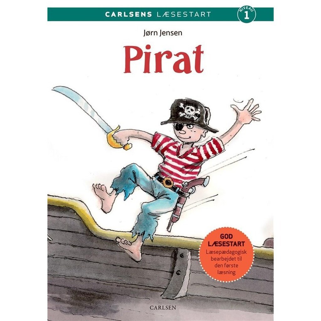 s Læsestart - Pirat - Børnebog - Hardcover