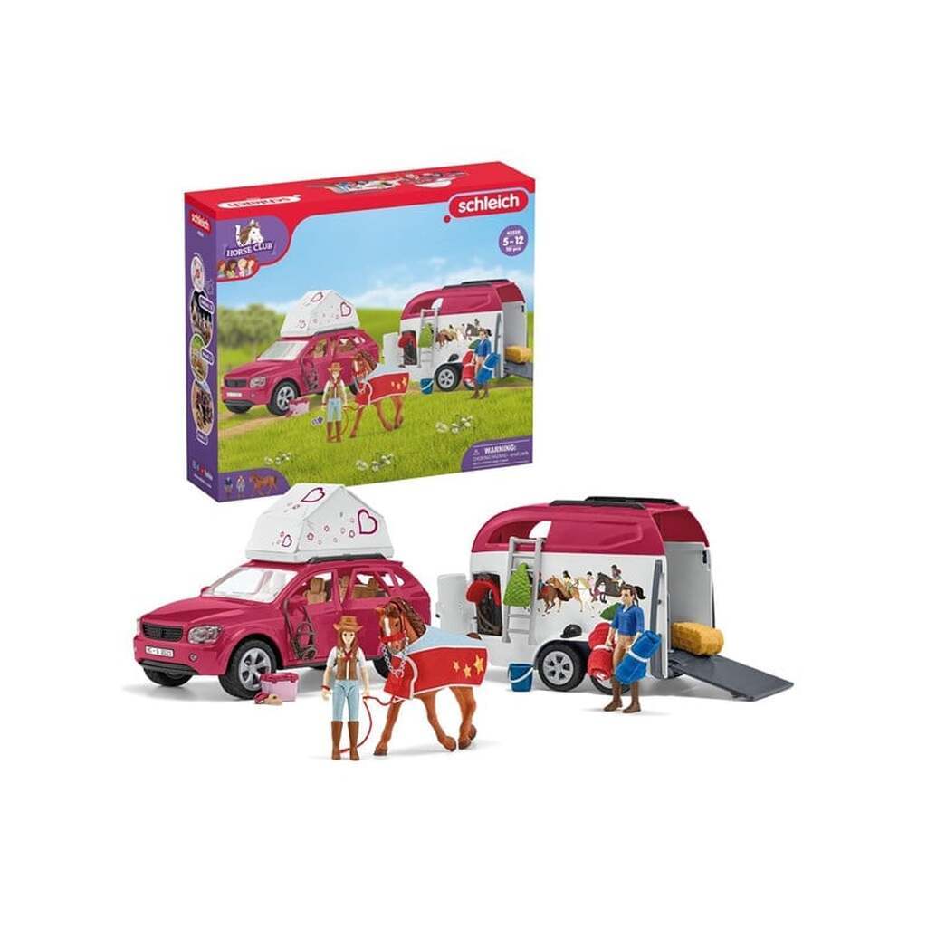 Schleich Hesteeventyr med bil og trailer