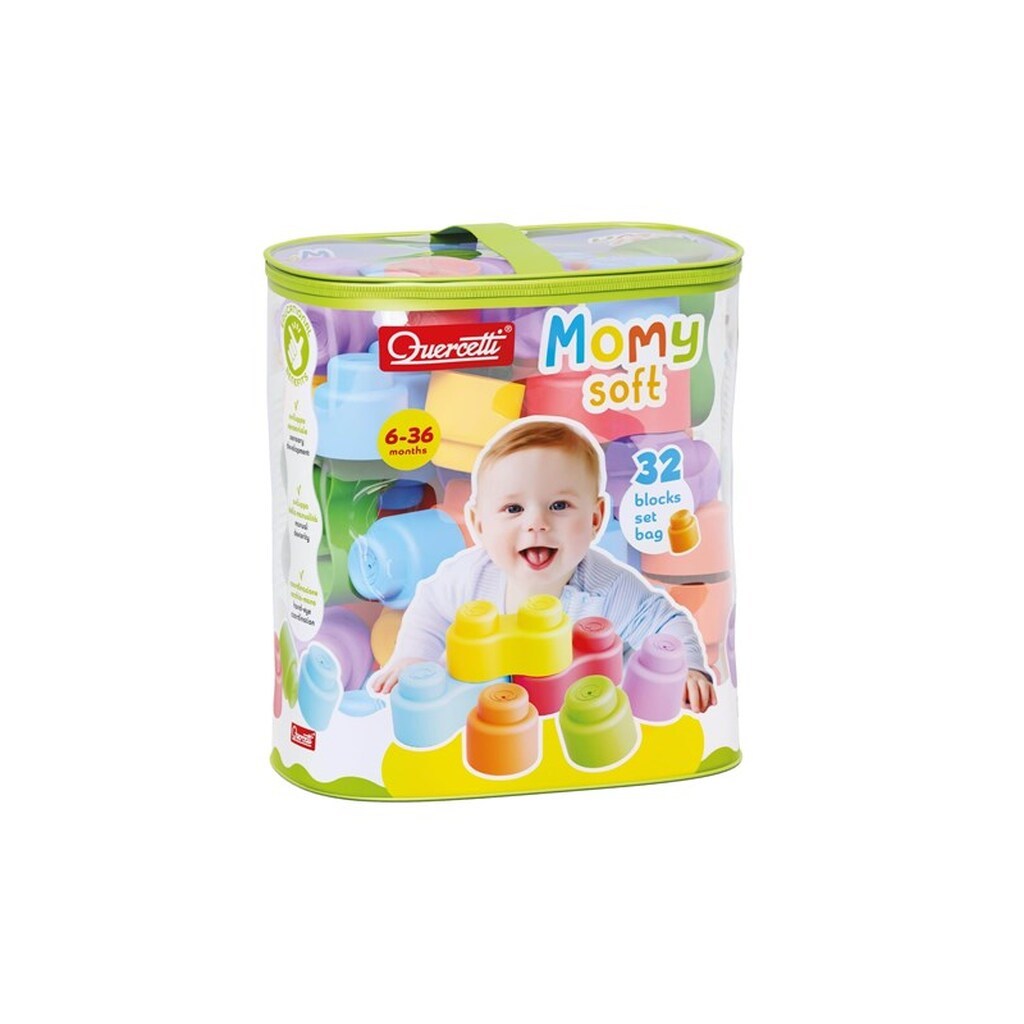 Quercetti Momy Soft - 32 bløde klodser