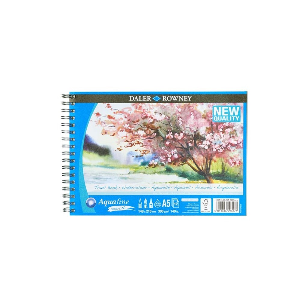 Daler-Rowney Aquafine HP Travel Book 12 Sheets A5