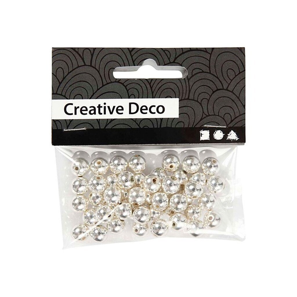 Creativ Company Beads Silver 50pcs.