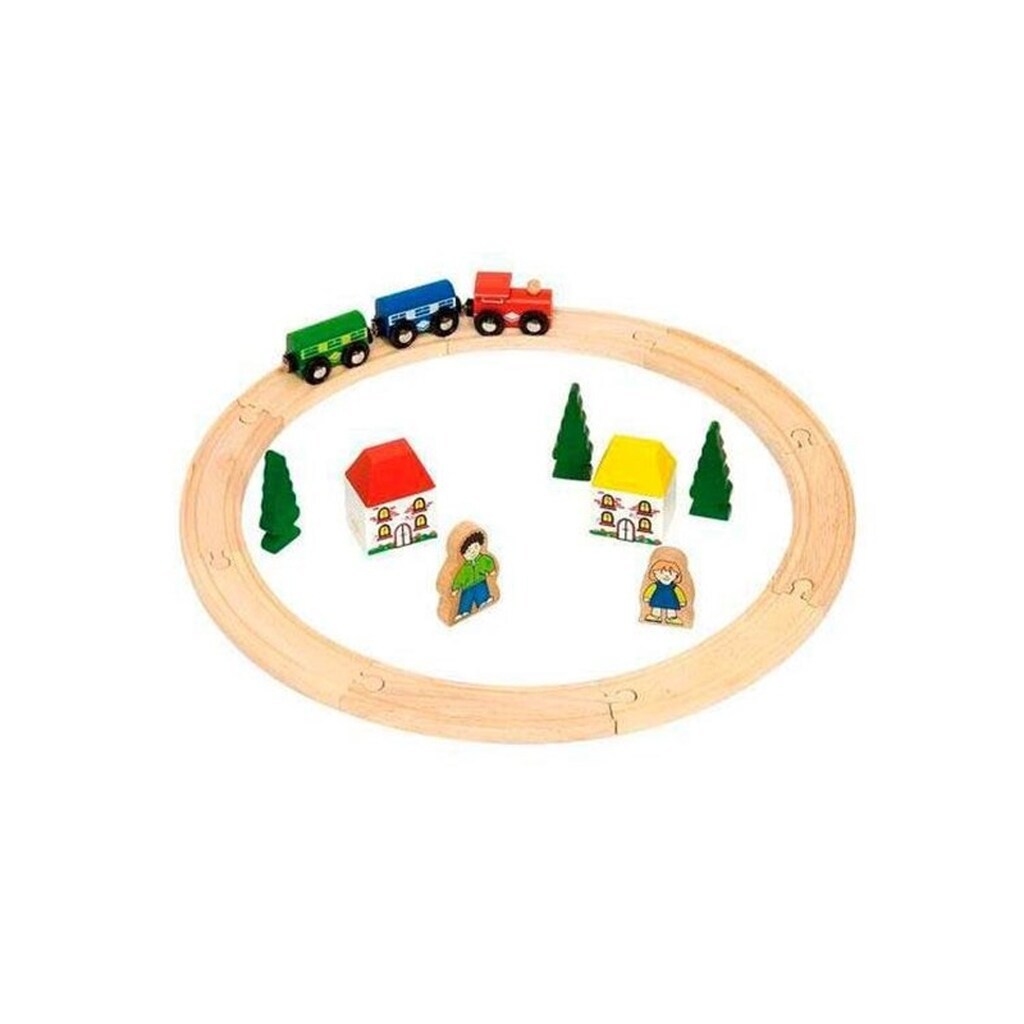 Bigjigs Wooden Train Set Junior 20 pieces.