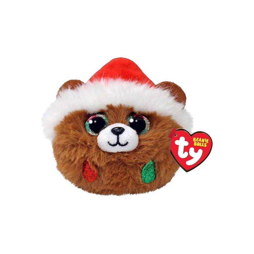 Ty Teeny Puffies Christmas Bear Pudding 10cm