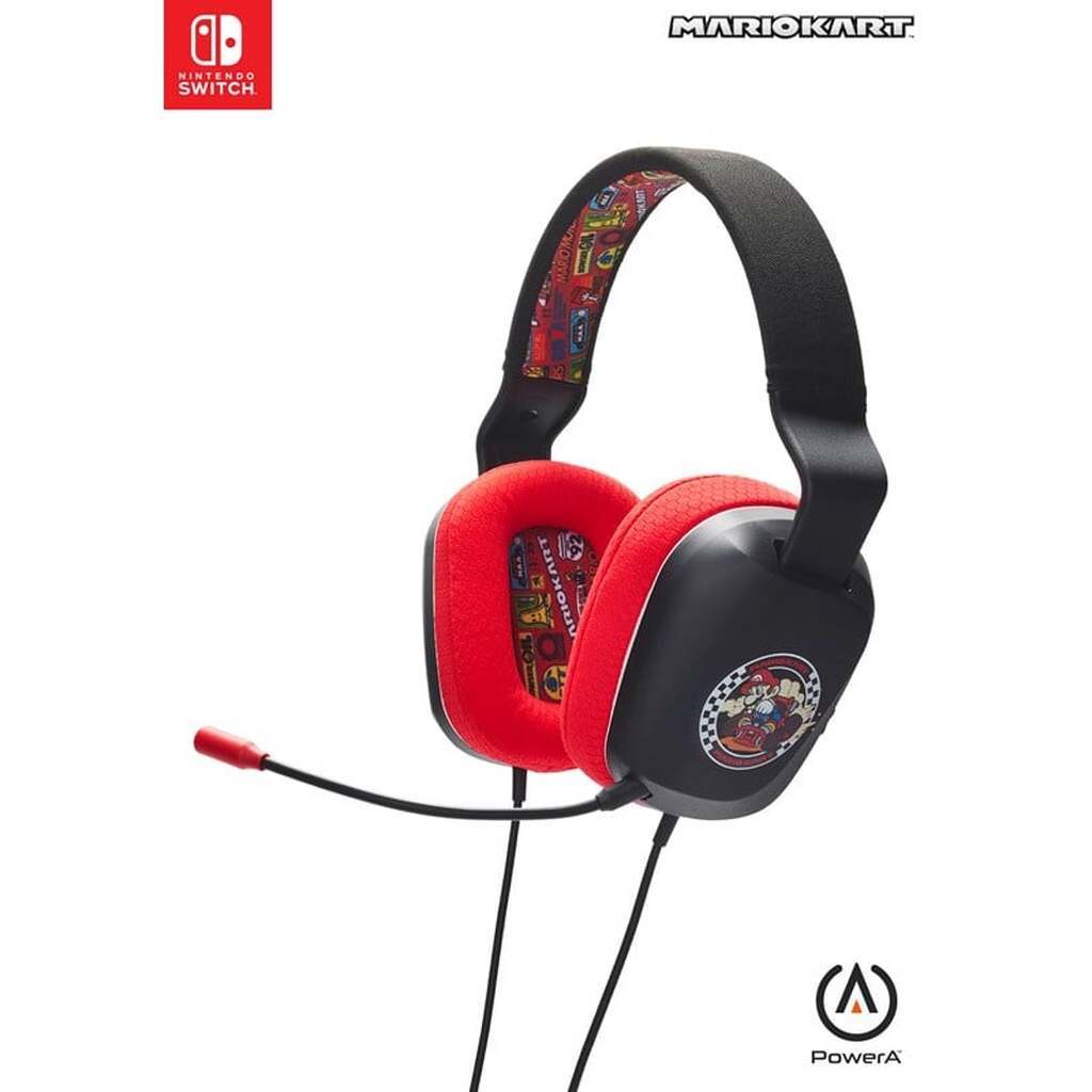 PowerA Kablet Stereo Headset til Nintendo Switch - Mario Kart Rivals