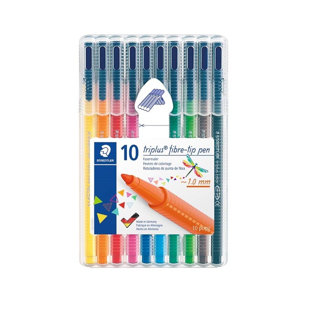 Staedtler Triplus Color 1,0mm 10 ass/boks