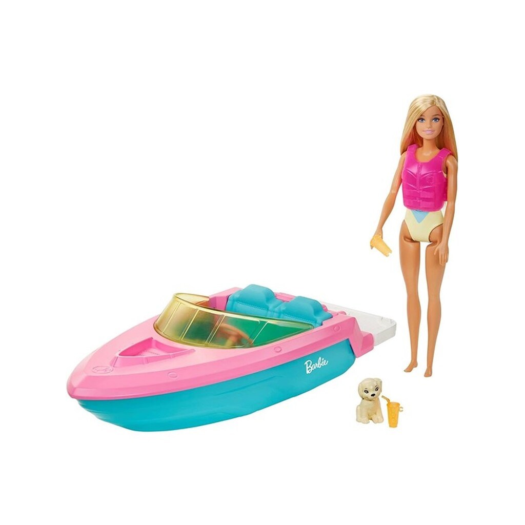 Barbie Doll &amp; Boat Playset