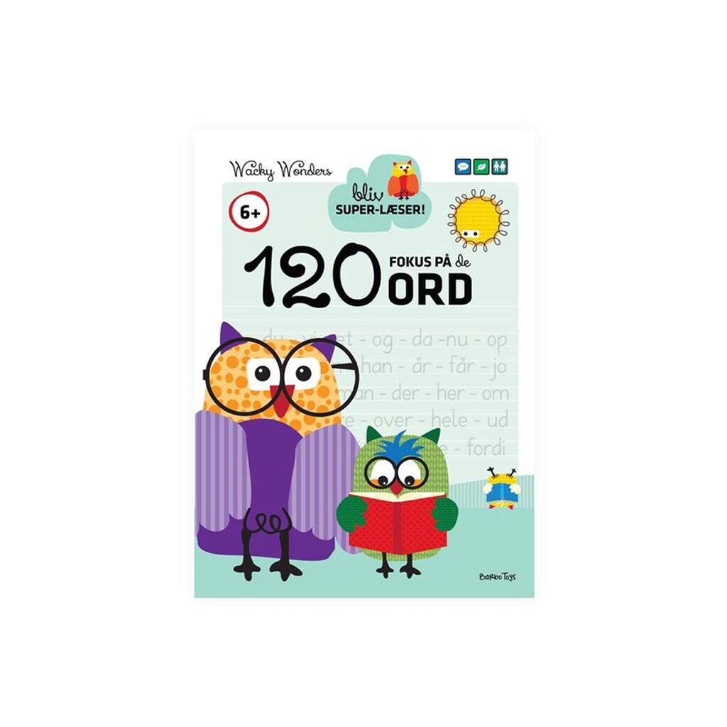 Wacky Wonders - Styr på de 120 ORD - Børnebog - Papbog