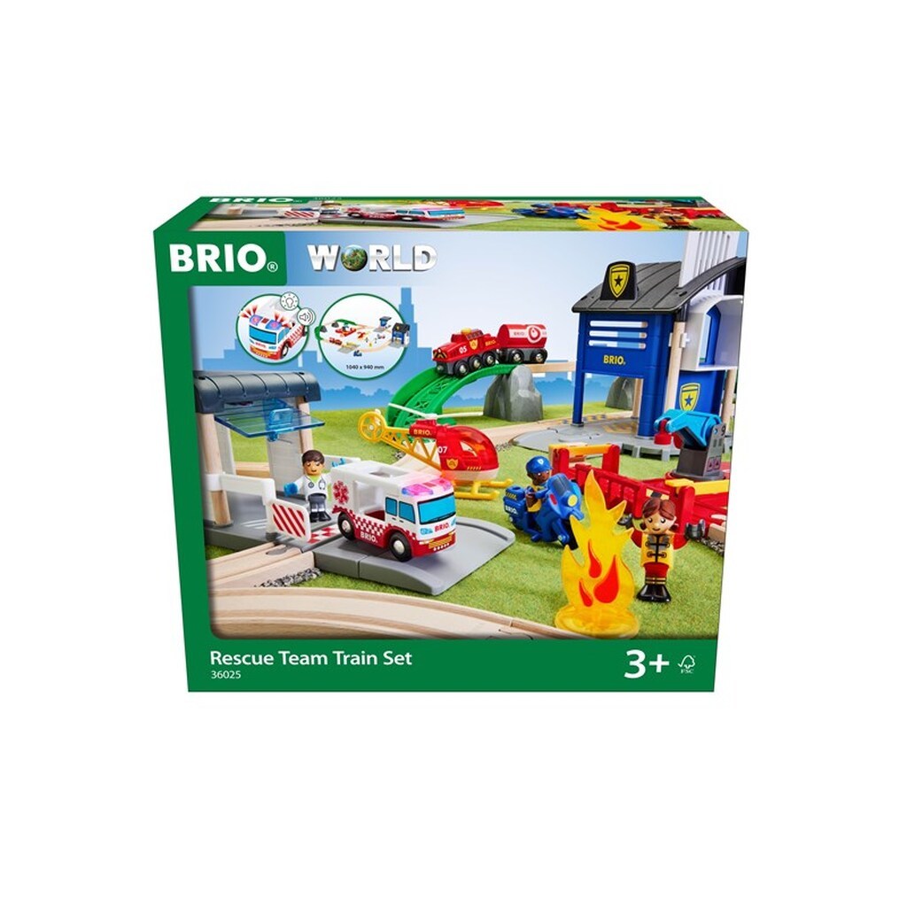 Brio Rescue Team Train Set