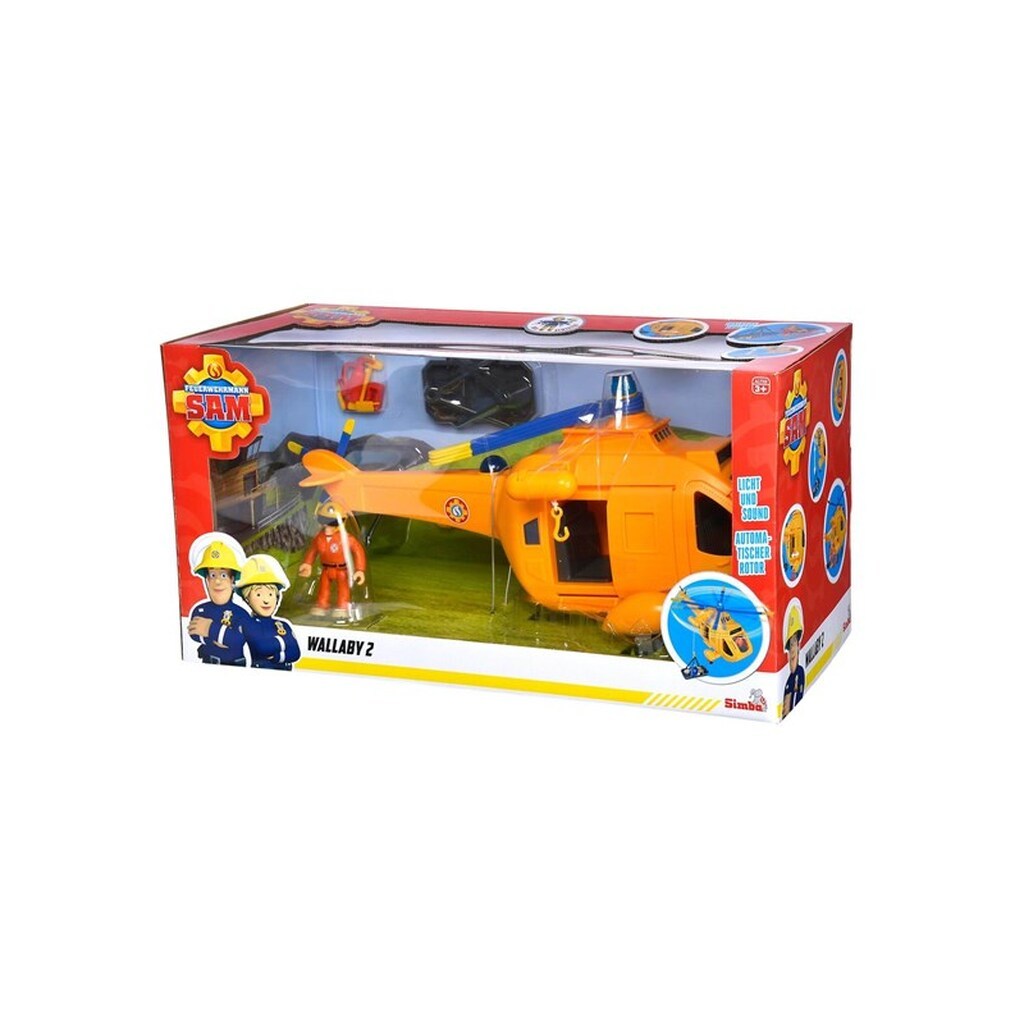 Simba - Fireman Sam Wallaby 2 Helicopter Mef Figure