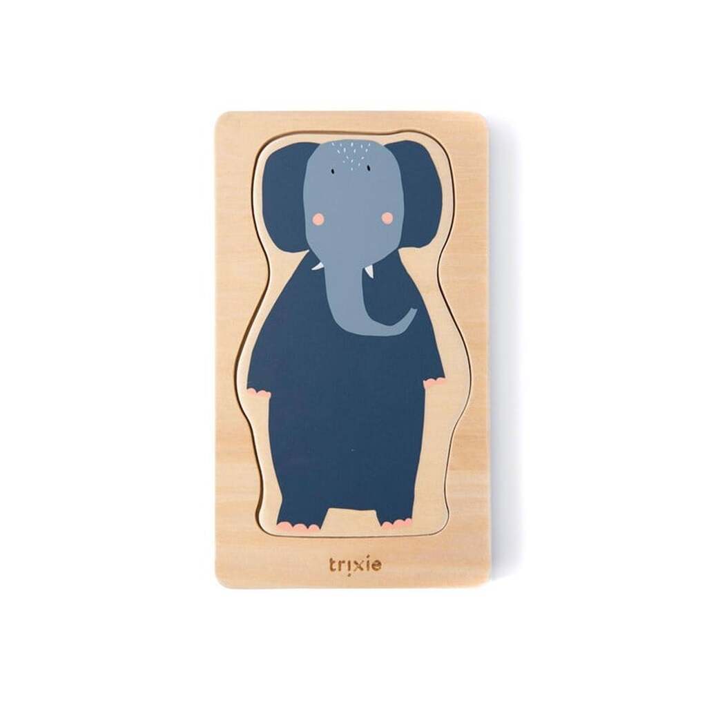 Trixie Baby Wooden 4-layer Puzzle Animals 5 pcs.
