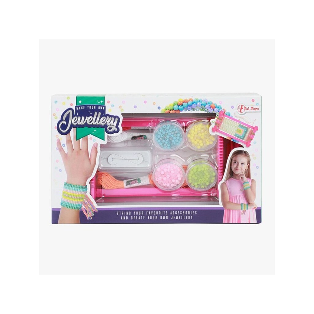 Toi-Toys Loom with Yarn and Bead Set