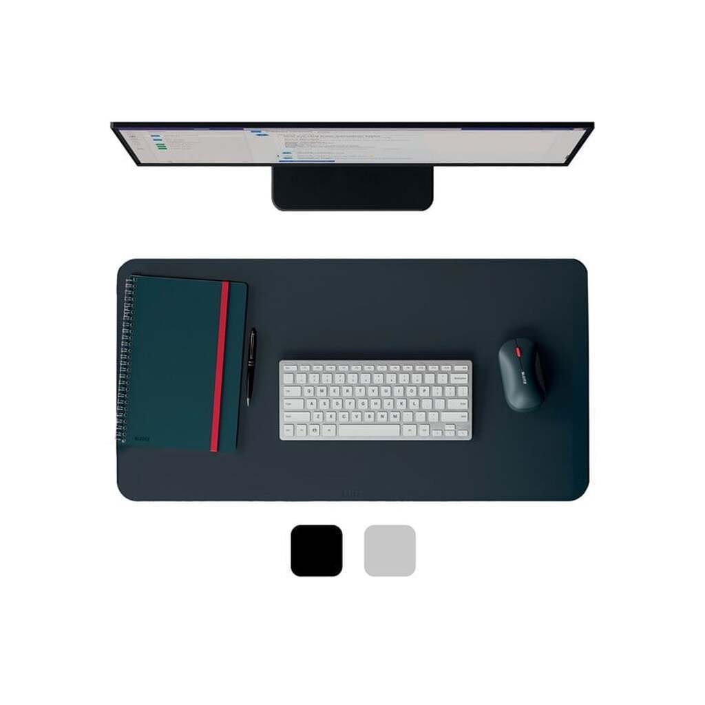 Leitz  stort skriveunderlag i læder, mørkegrå