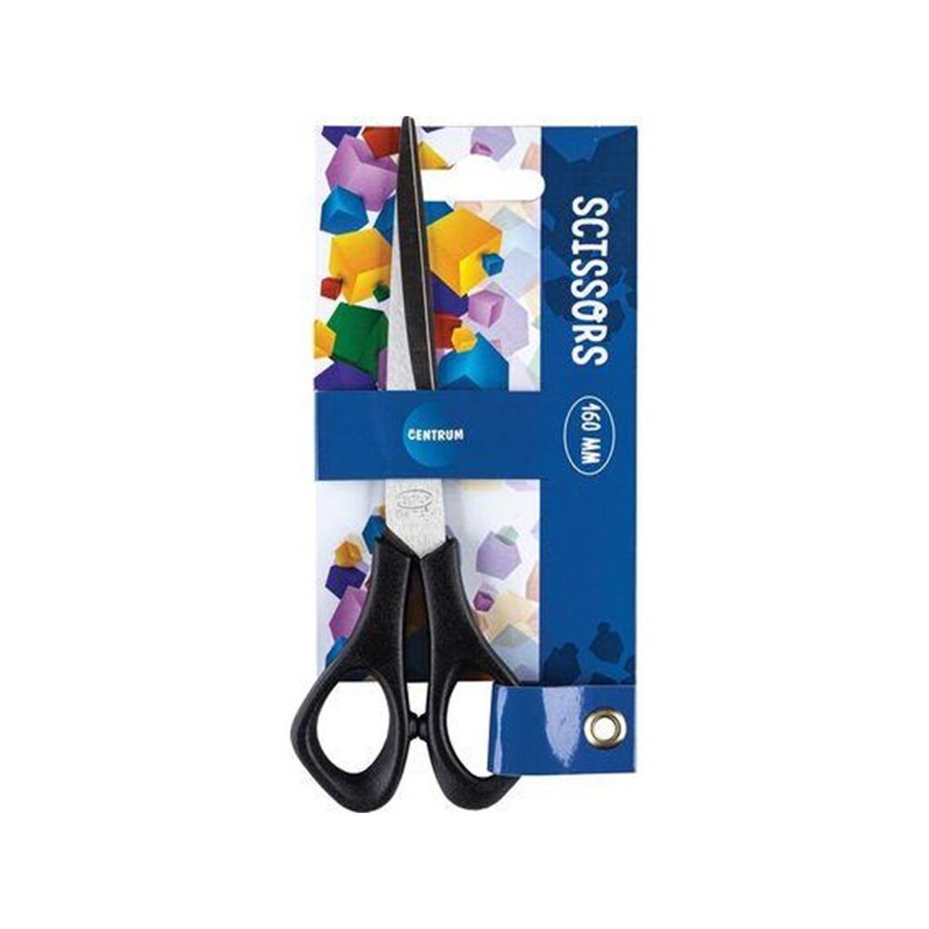 CENTRUM Saks 16cm. Sort håndtag. På blisterkort