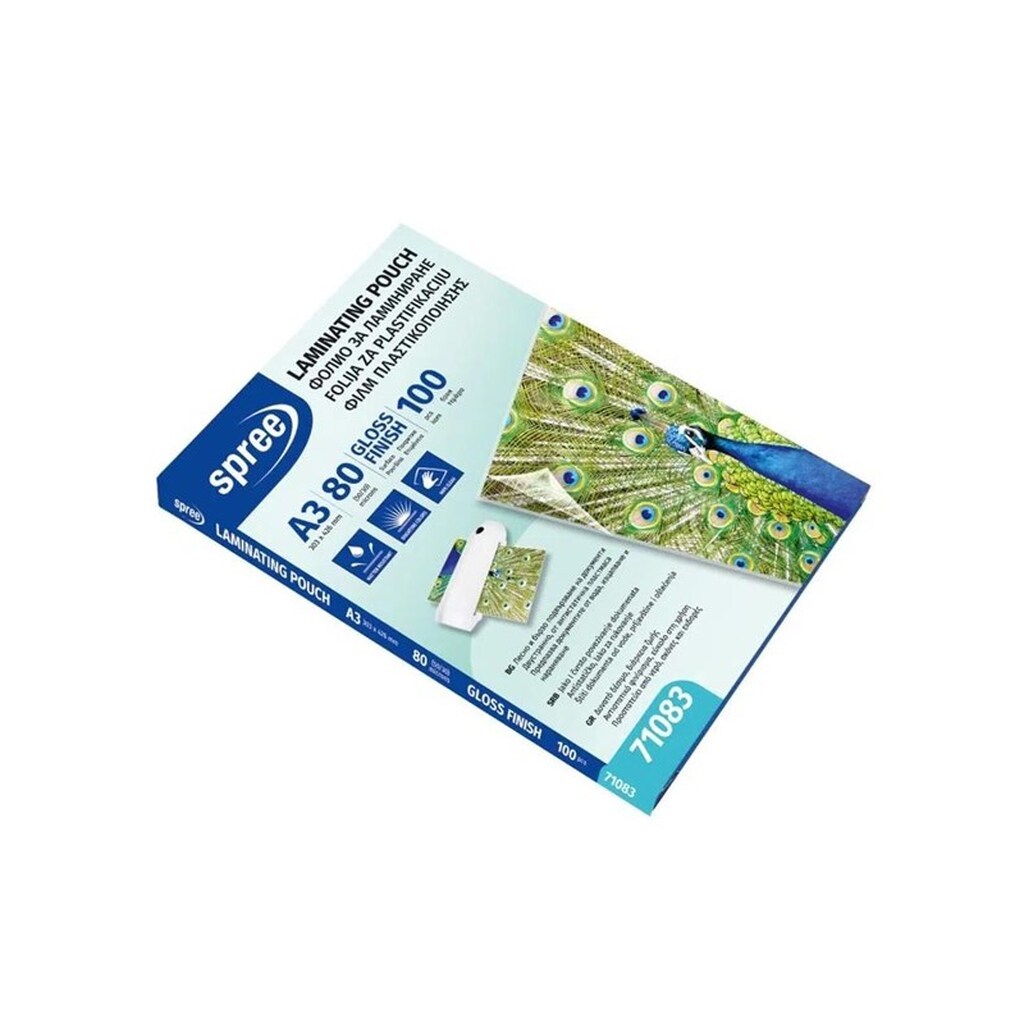SPREE Lamineringslomme 100 A3 80 my