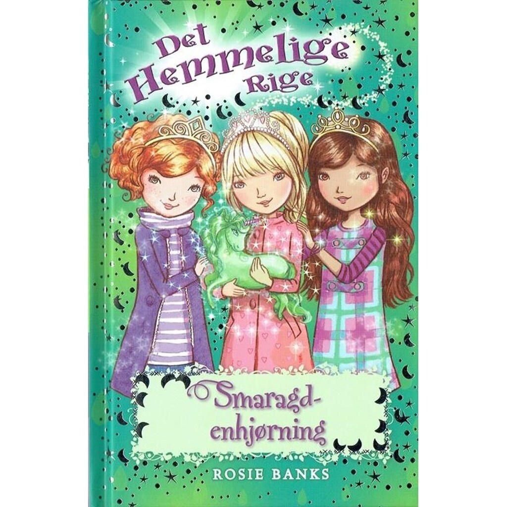 Det Hemmelige Rige 23: Smaragdenhjørning - Børnebog - Hardcover