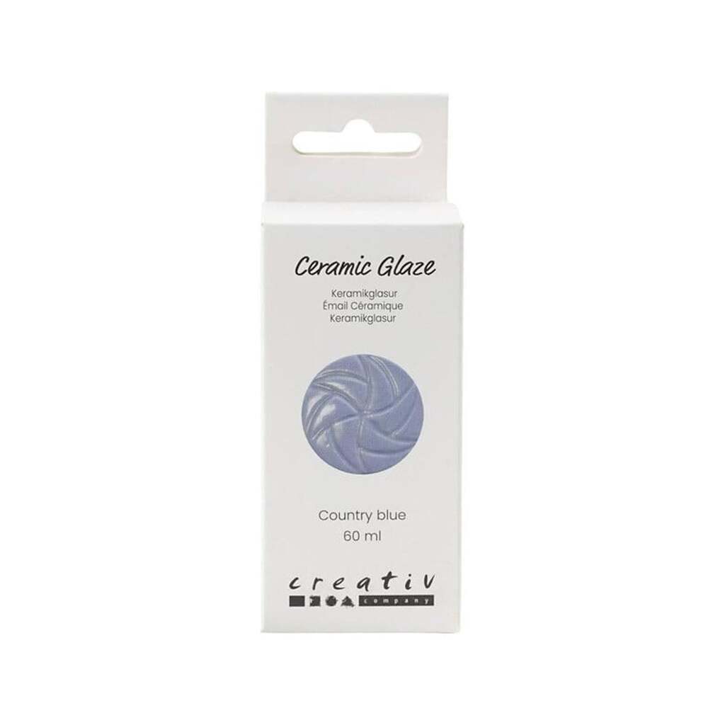 Creativ Company - Ceramic Glaze 984-1101 C Opaque Country Blue - 60ml
