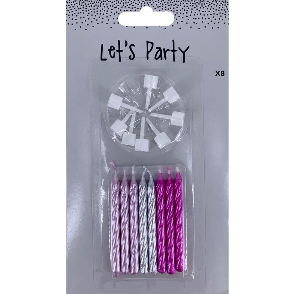 Hobby Mate Kagelys m. holder, 8 stk. Pige