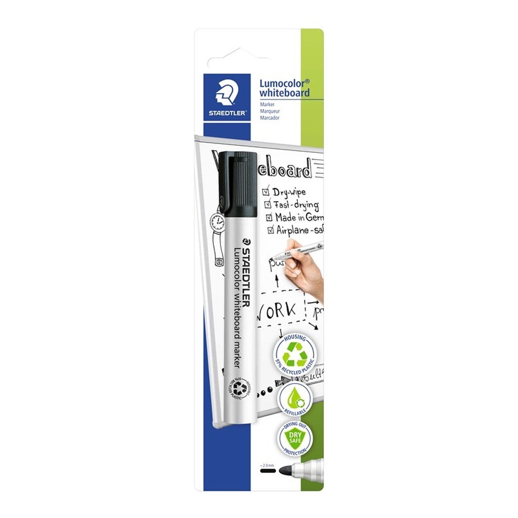 Staedtler Lumocolor WB-marker 2mm Sort 1/Bk