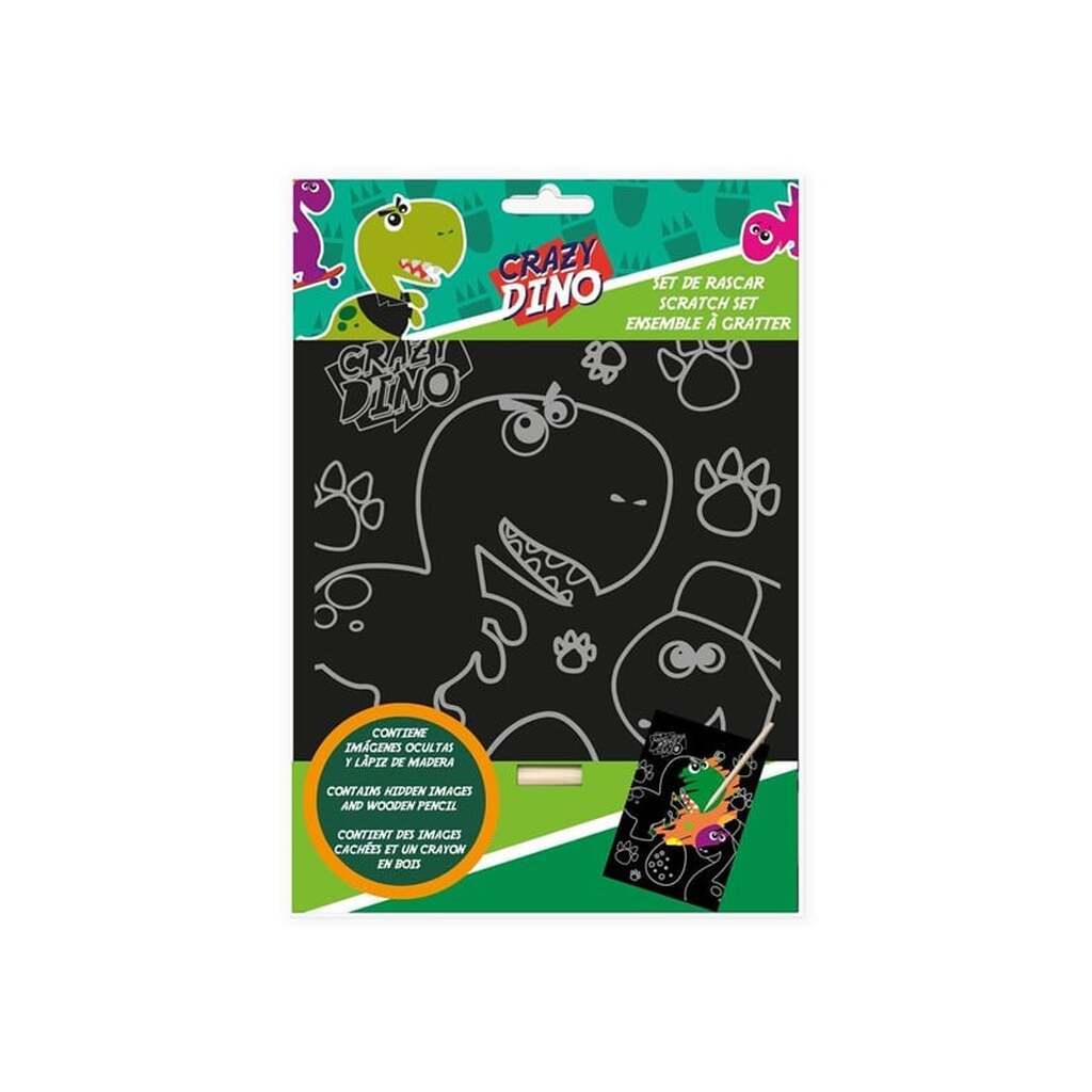 Kids Licensing Scratch Art Crazy Dino