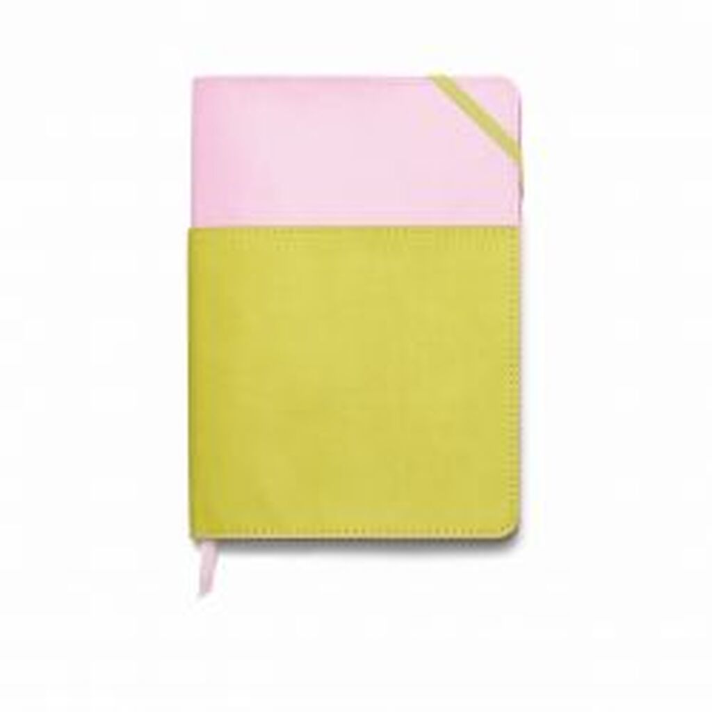 DesignWorks Ink Notebook With Pocket Lilac & Matcha - Notesbog
