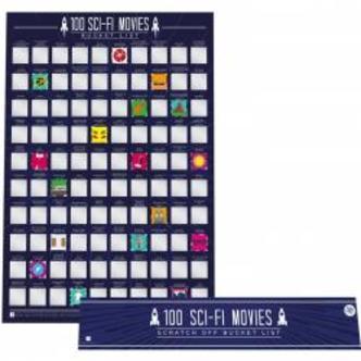 Gift Republic 100 Sci-Fi Movies Scratch Off Bucket List - Bucket list