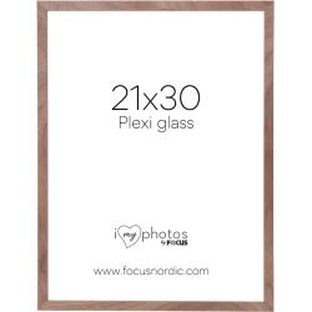 Focus Soul Walnut veneer 21x30 Plexi - Ramme
