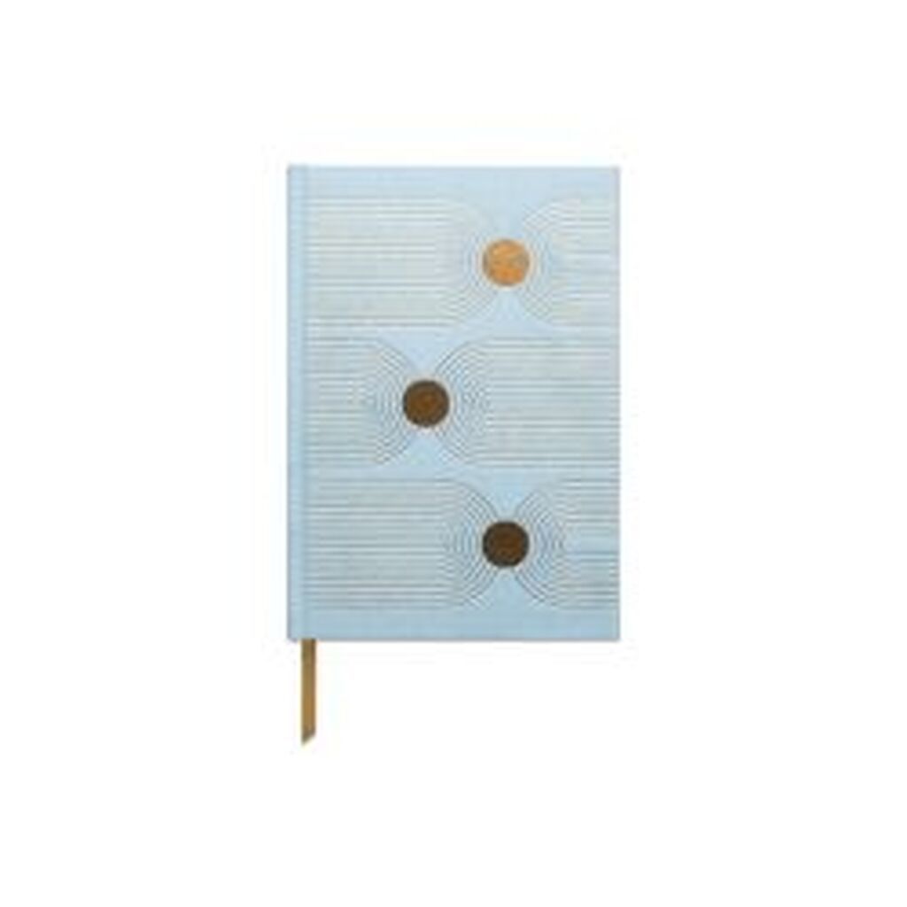 Designworks Ink Hard Cover Blue Suede Journal - Notesbog