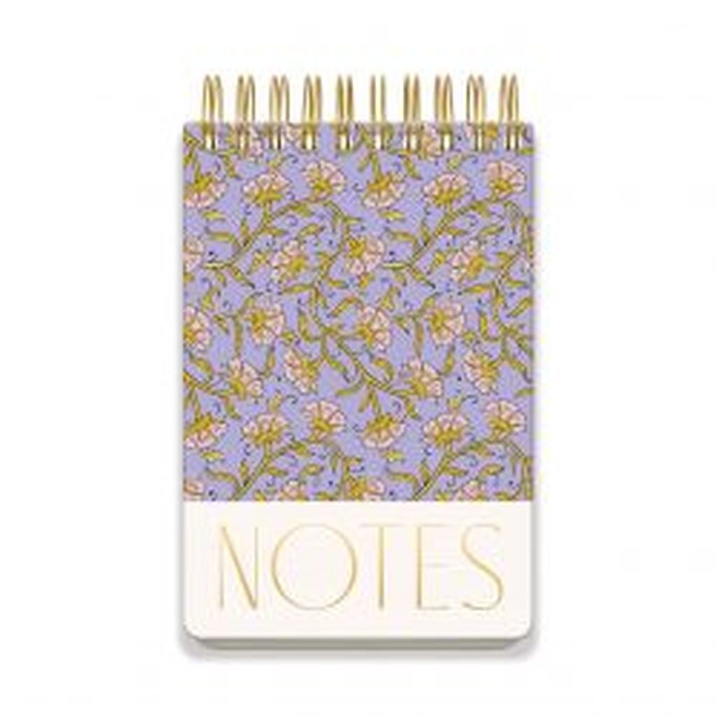 DesignWorks Ink Large Chunky Notepad - Purple Vintage Floral - Notesbog