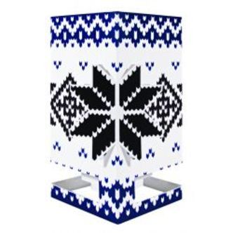 Mayves Greeting Card/candle Norsk Frostrose- Blue Knitting - Postkort
