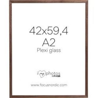Focus Soul Walnut veneer 42X59,4 (A2) Plexi - Ramme