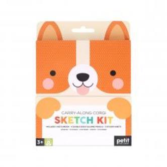 Petit Collage Carry-Along Corgi Sketch Kit - Notesblok