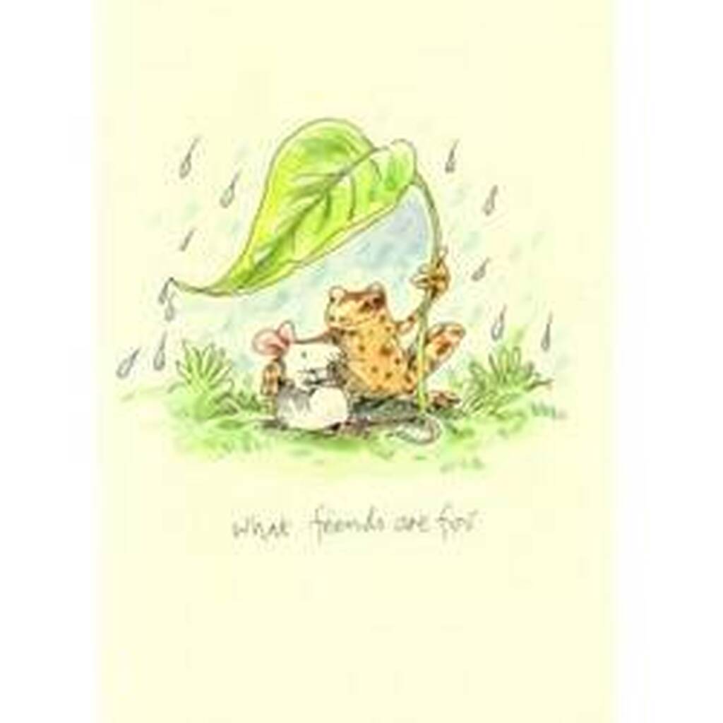 Two Bad Mice - Greeting Card What Friends Are