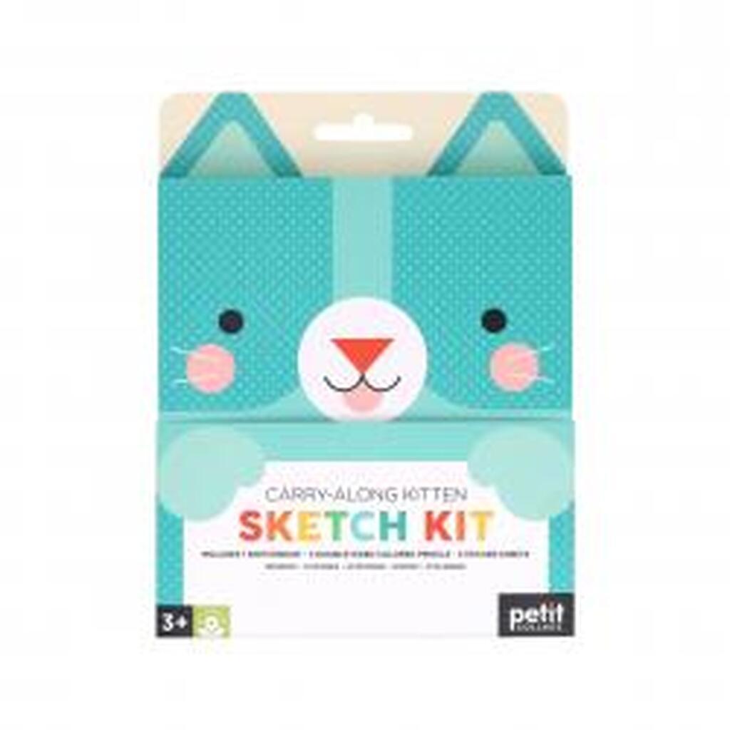 Petit Collage Carry-Along Kitten Sketch Kit - Notesblok