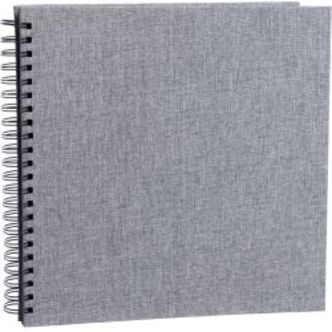 Focus Base Line Canvas Wire-O 30x30 Grey w. Black Sheets - Fotoalbum