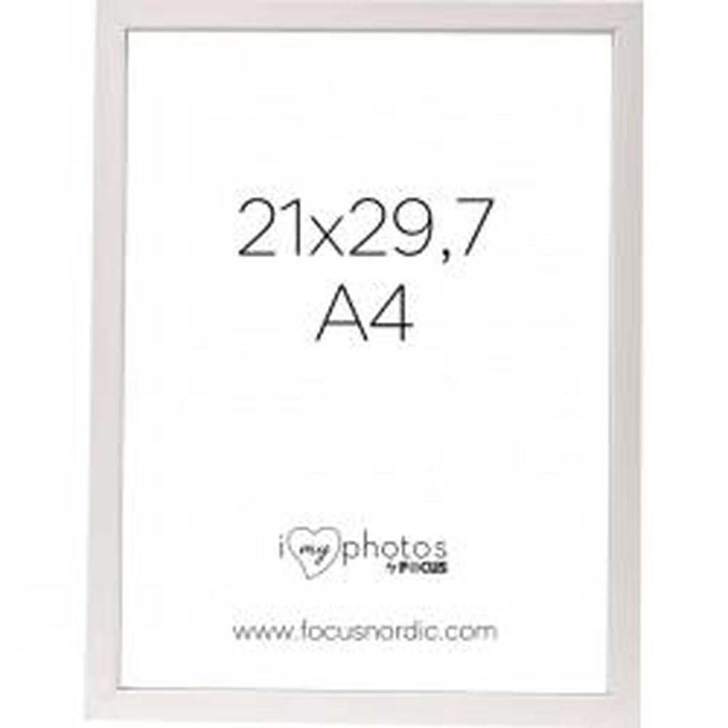Focus Rock White 21x29,7 (A4) - Ramme