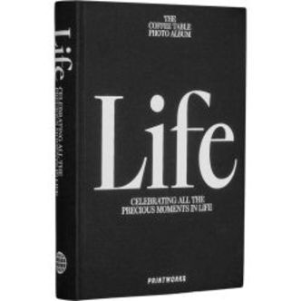 Printworks CoffeeTable PhotoBook Life Black - Fotoalbum