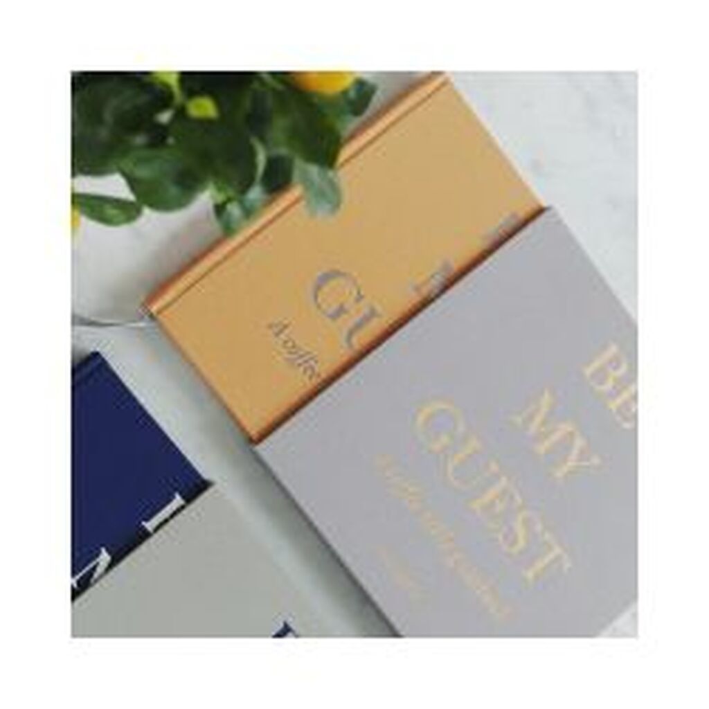 Printworks Guest Book, Beige/yellow - Gæstebog