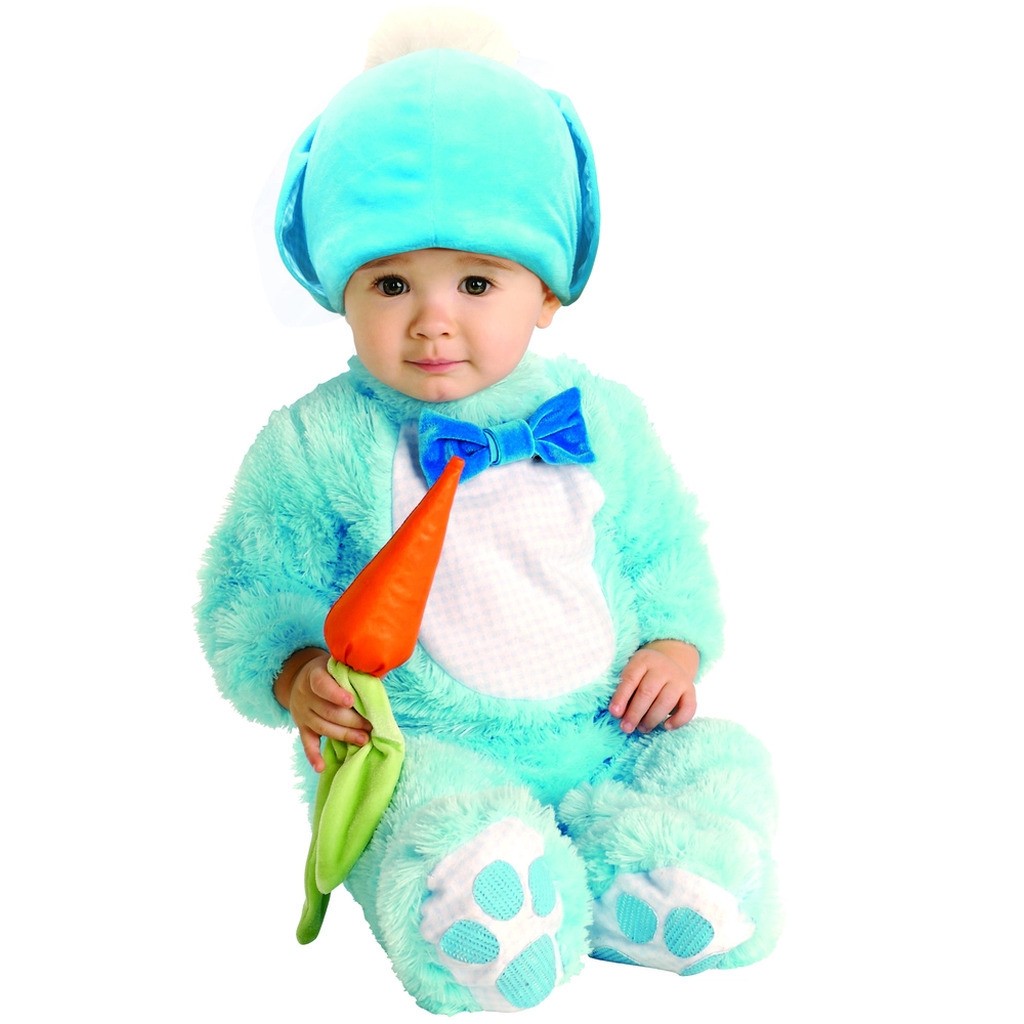 Lille blå kanin udklædning str. 12-18 mdr