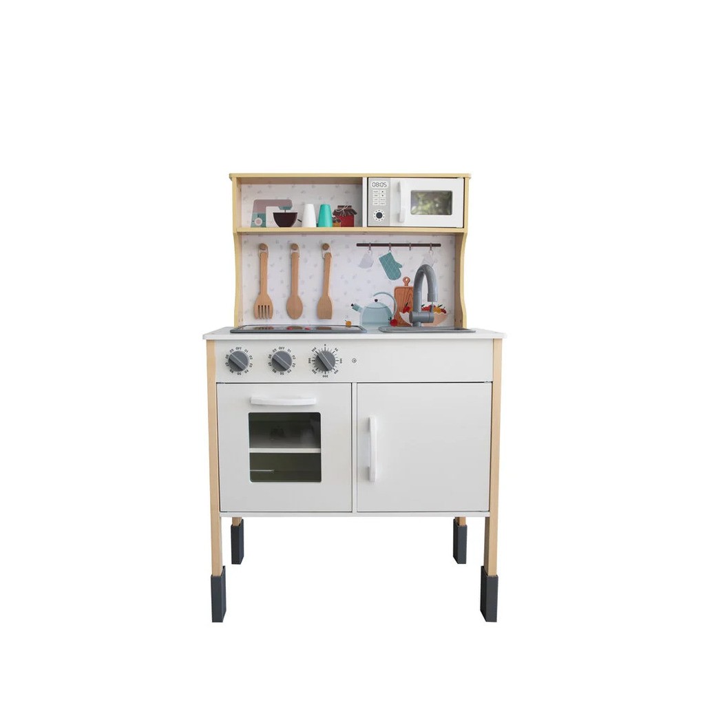 Legekøkken inkl. Tilbehør. Justerbar højde.
