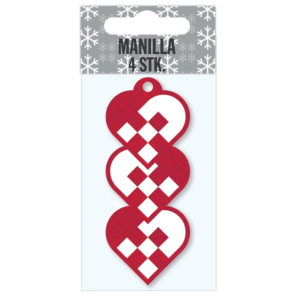 kort til/fra flettehjerte 4 stk.