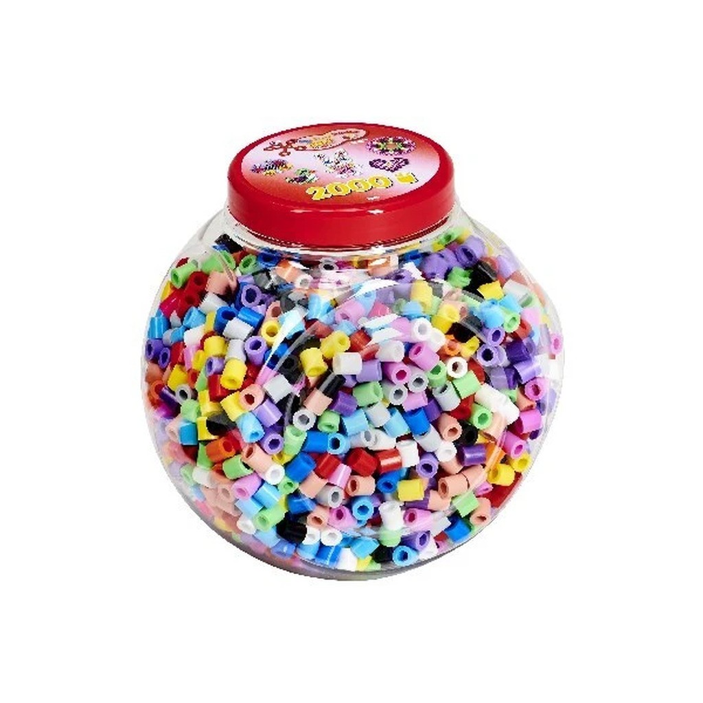 Hama maxi 2000stk. i stabelbar bøtte, rød