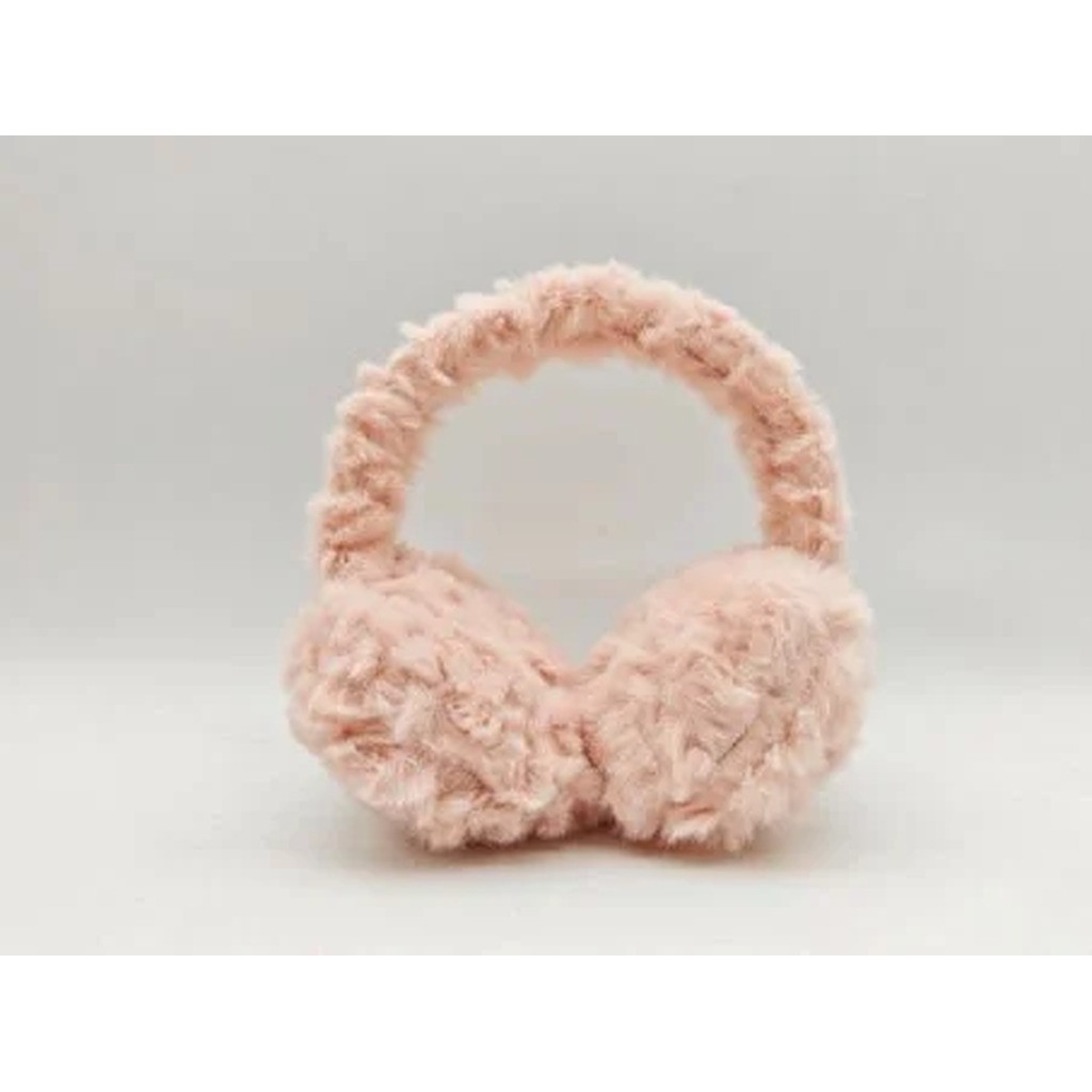 Ørevarmer Tinka Rosa m/Curly Plys og Perler