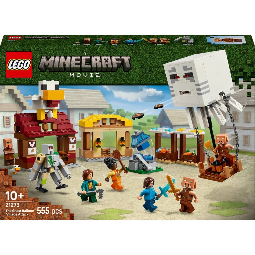 21273 LEGO Minecraft Ghast-ballonens angreb på landsbyen