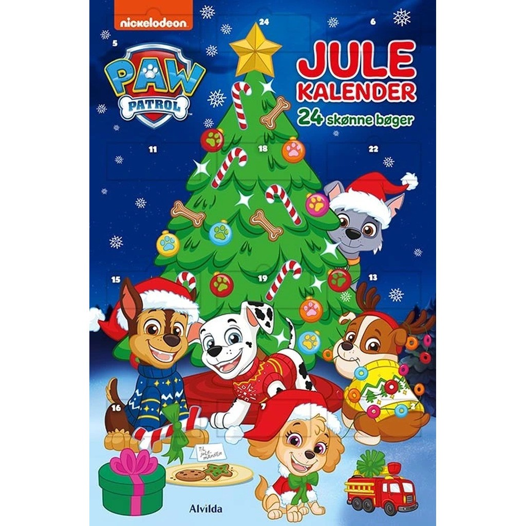 Paw Patrol julekalender - med 24 billedbøger